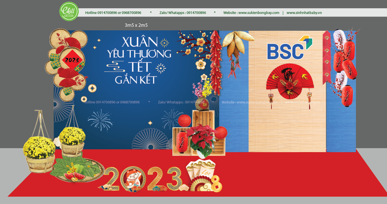Dịch vụ trang trí Tết ở Thụy Khuê